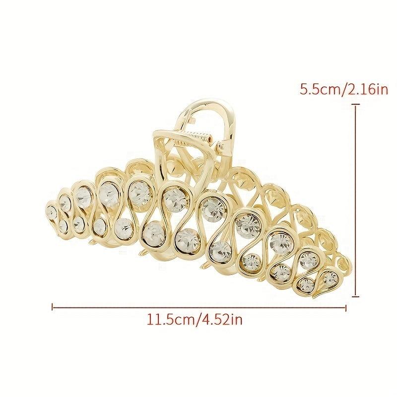 Faux Pearl Hair Claw Non-slip Ponytail Holder