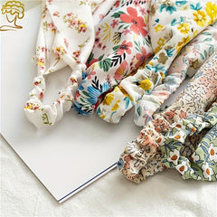 Floral Headband Elastic Hair Band Triangle Scarf