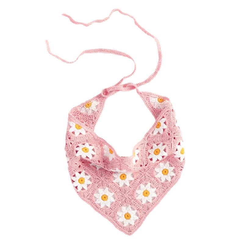 Triangle Scarf Tai Chi Crochet Knitting Headband Strawberry Tie Wrap Turban Head