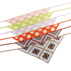 Triangle Scarf Tai Chi Crochet Knitting Headband Strawberry Tie Wrap Turban Head
