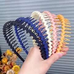 Toothed Solid Hairband Non slip Headband Hair Accessories For Sports