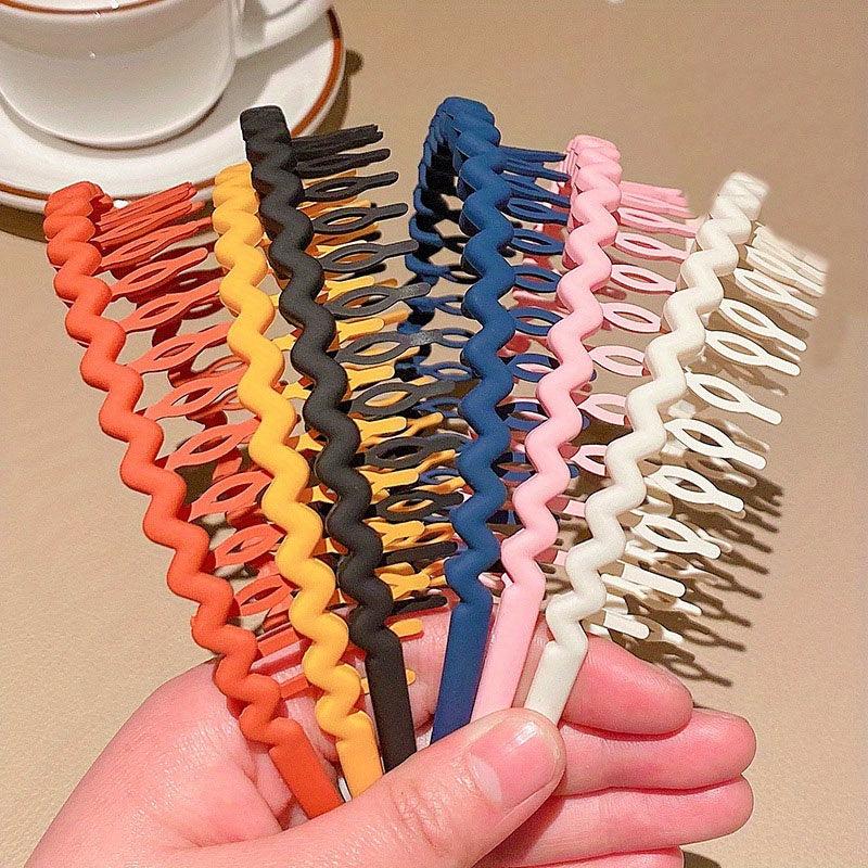 Toothed Solid Hairband Non slip Headband Hair Accessories For Sports