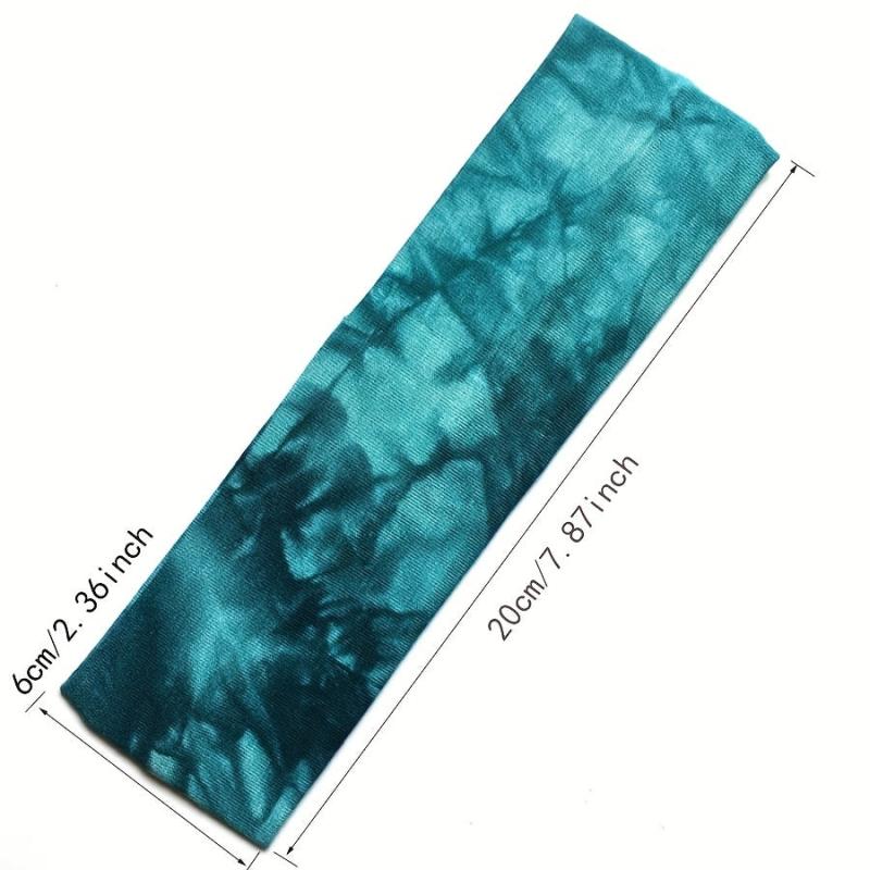 Tie dye Headband Women Sports Fitness Yoga Elastic Daily Headwear