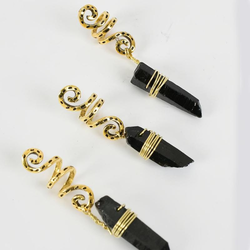 3pcs Crystal Hair Jewelry Set for Women Goddess Dreadlocks Accessories Kit