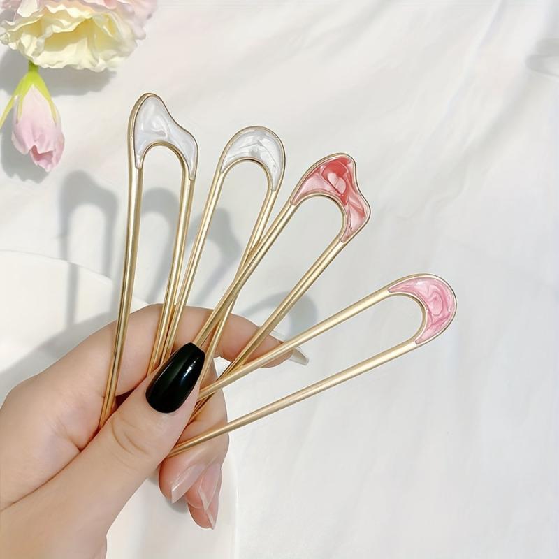 3PCS Retro U-shaped Metal Hairpin Hair Accessory For Girls and Women