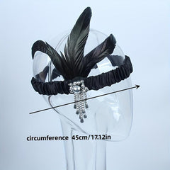 Feather Headband for Prom Halloween Party Mother's Gift
