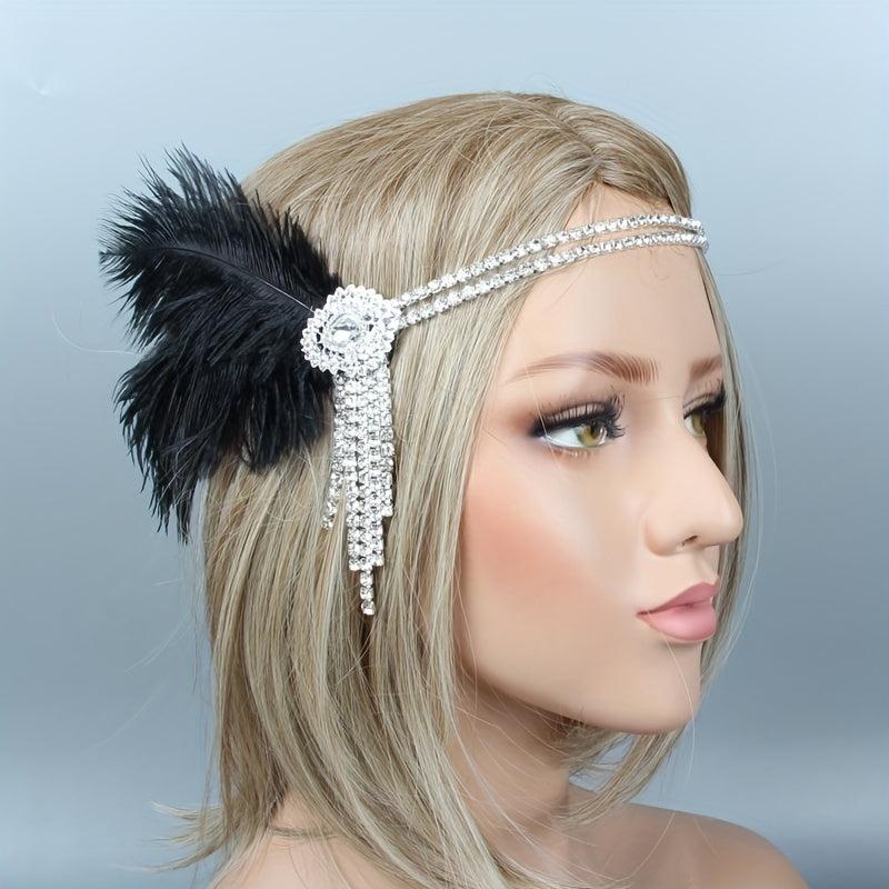 Feather Headband for Prom Halloween Party Mother's Gift