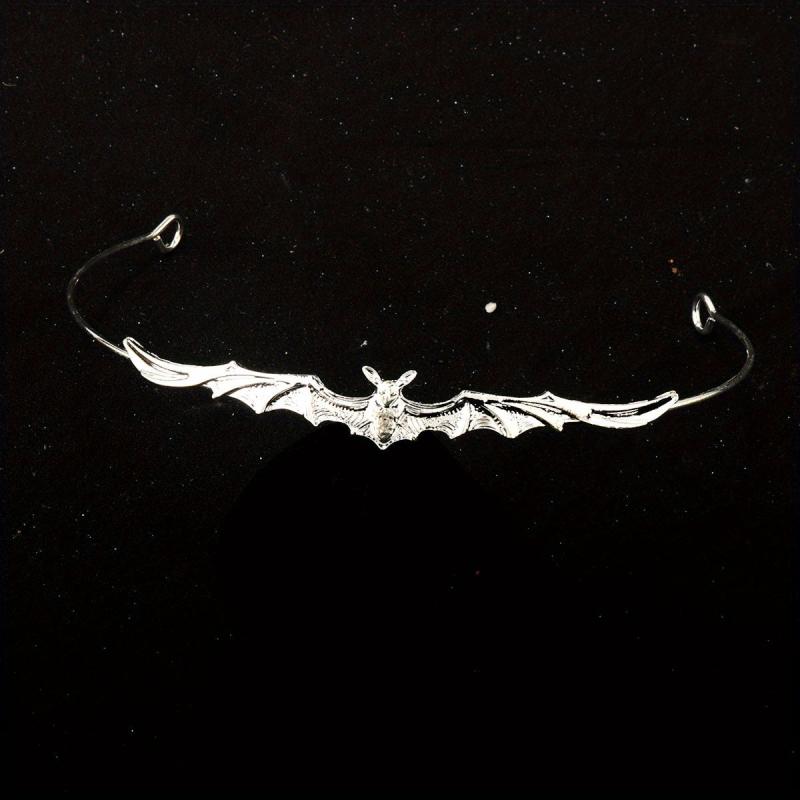 Bat Shaped Hair Band Metal Headband Punk Headdress Girls Kids Halloween Party