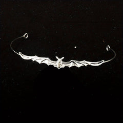 Bat Shaped Hair Band Metal Headband Punk Headdress Girls Kids Halloween Party