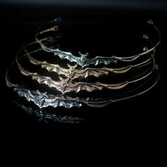 Bat Shaped Hair Band Metal Headband Punk Headdress Girls Kids Halloween Party