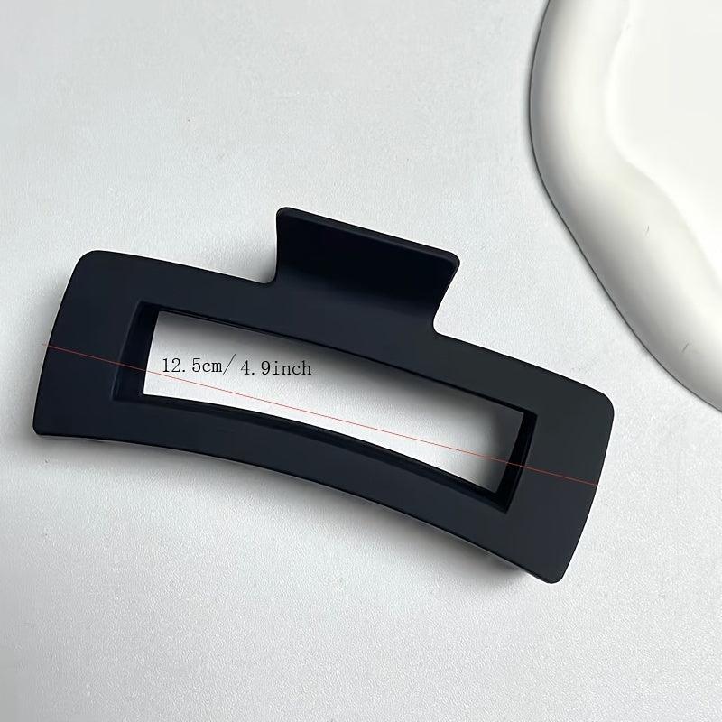Matte Geometric Hair Claw Clip for Thick Hair