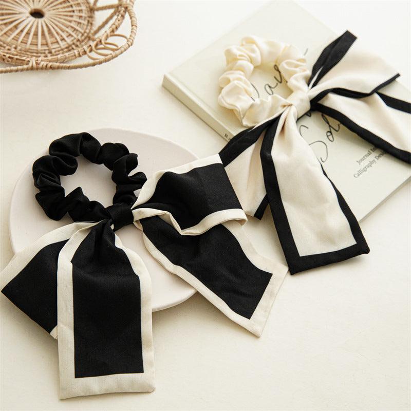 Bow Knot Hair Tie Women's Head Rope Streamer Big Hair Tie And Gentle Headdress