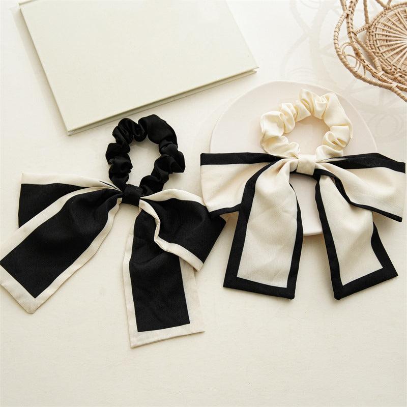Bow Knot Hair Tie Women's Head Rope Streamer Big Hair Tie And Gentle Headdress