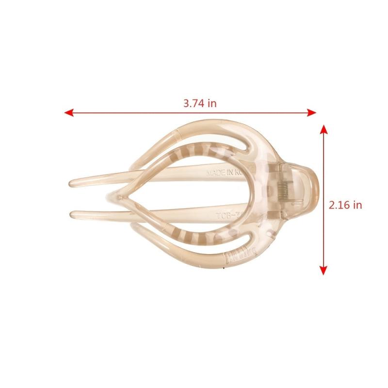 Hollow Out Hair Claw Clips Strong Hold Grip Hair Jaw Clip For Thin Hair