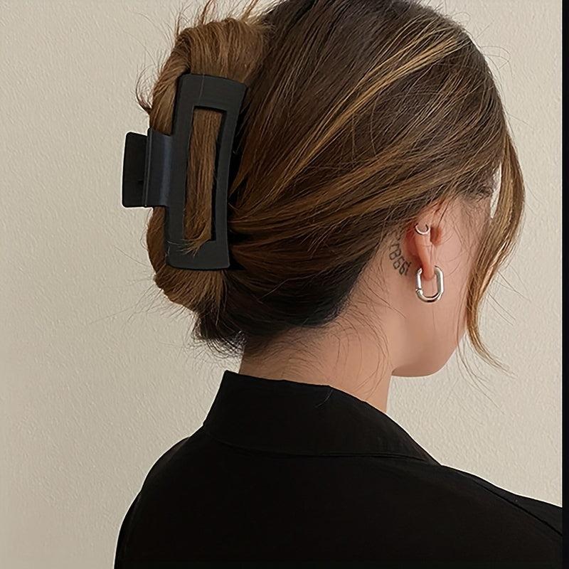 Mette Texture Hair Clip for High Ponytail Holdier Back Head Clip