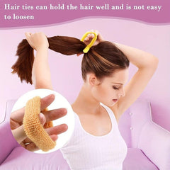 12pcs Thick Hair Tie Seamless Elastic Ponytail Holder Hair Accessories