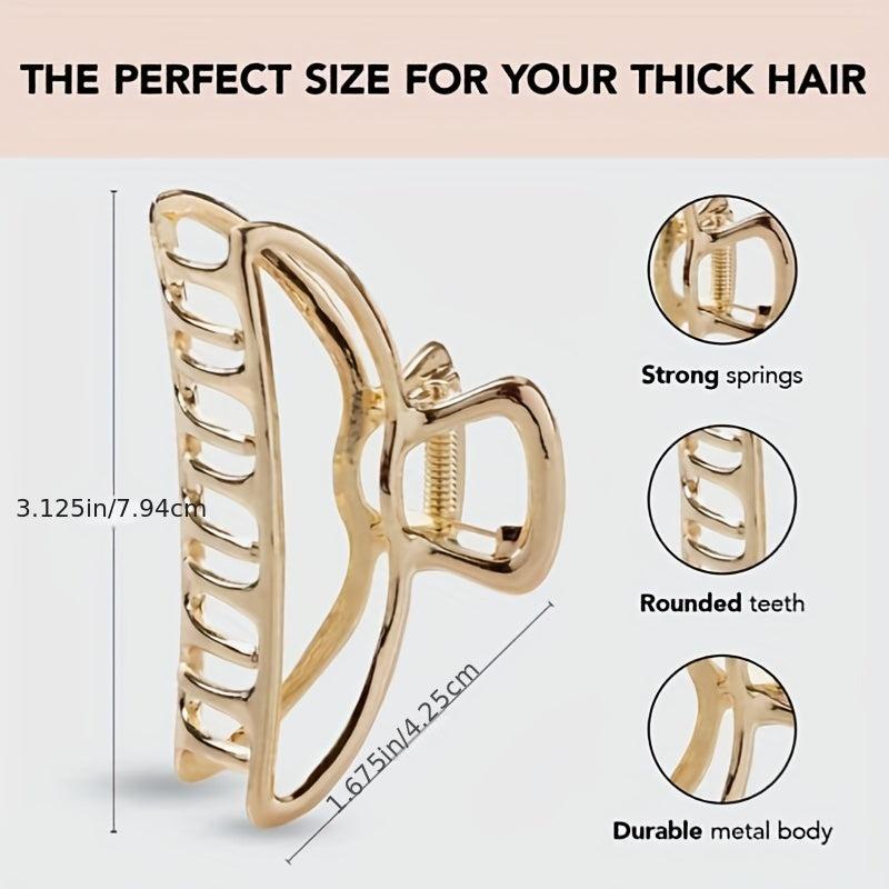 Metal Hair Claw Clip Strong Hold for Women Girls