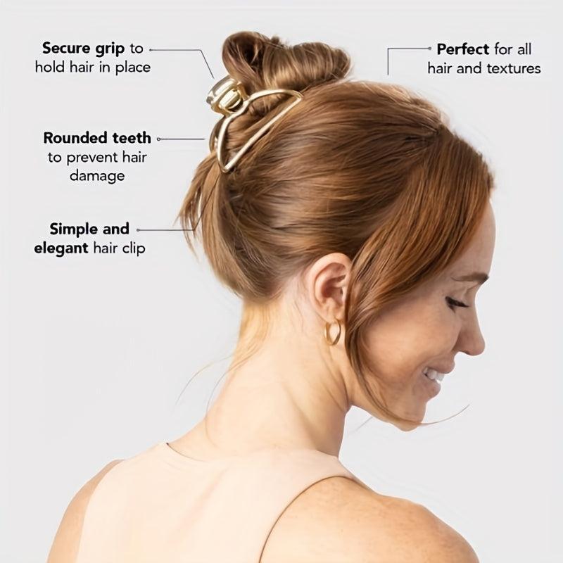 Metal Hair Claw Clip Strong Hold for Women Girls