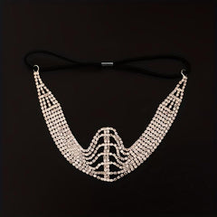 Rhinestone Head Chain Bridal Headband Crystal Hair Band Wedding Headpiece
