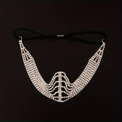 Rhinestone Head Chain Bridal Headband Crystal Hair Band Wedding Headpiece