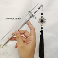 Ancient Sword Shape Hairpin Vintage Hair Stick Tassel Hair Accessories