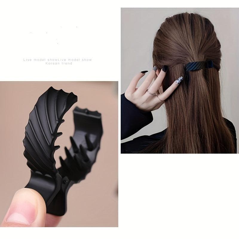 Matte Hair Claw Ponytail Holder Solid Shark Claw Hair Accessories