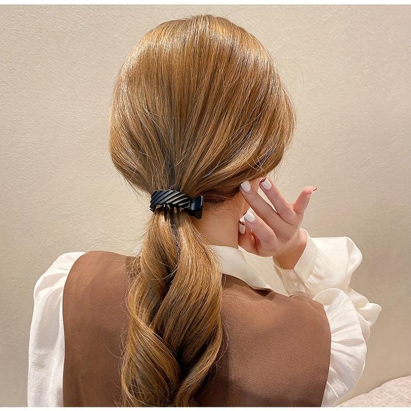 Matte Hair Claw Ponytail Holder Solid Shark Claw Hair Accessories