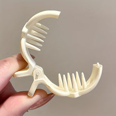 Matte Hair Claw Ponytail Holder Solid Shark Claw Hair Accessories