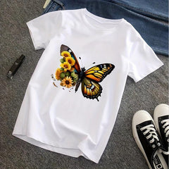 6pcs Butterfly Pattern Iron on Stickers for T shirt Backpack Pillow
