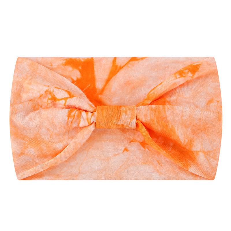 Tie Dye Headband Elastic Sweatband Turban Hair Accessories