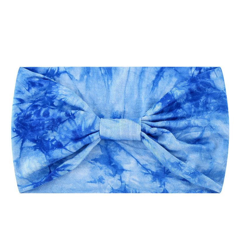 Tie Dye Headband Elastic Sweatband Turban Hair Accessories