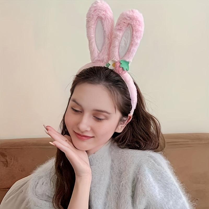 Cartoon Rabbit Ears Headband for Skincare & Haircare