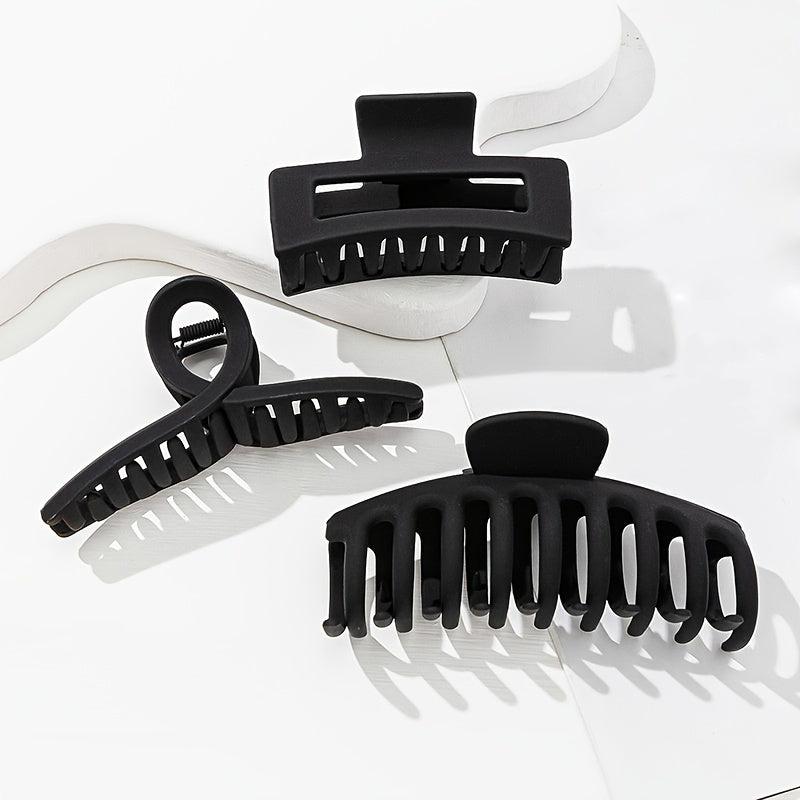 3pcs Hair Claw Clip Set Strong Hold Hairpin Hair Accessories