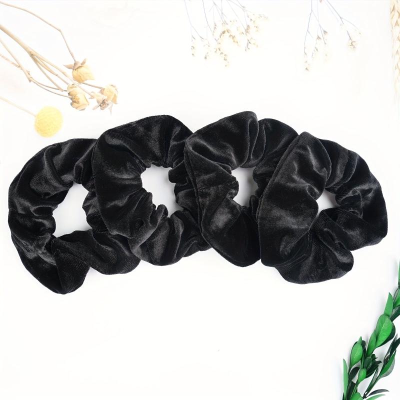 6pcs Large Velvet Scrunchie Hair Tie Female Rubber Band Hair Accessories