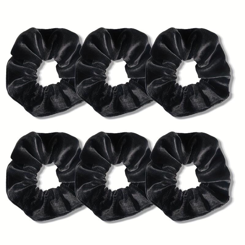 6pcs Large Velvet Scrunchie Hair Tie Female Rubber Band Hair Accessories