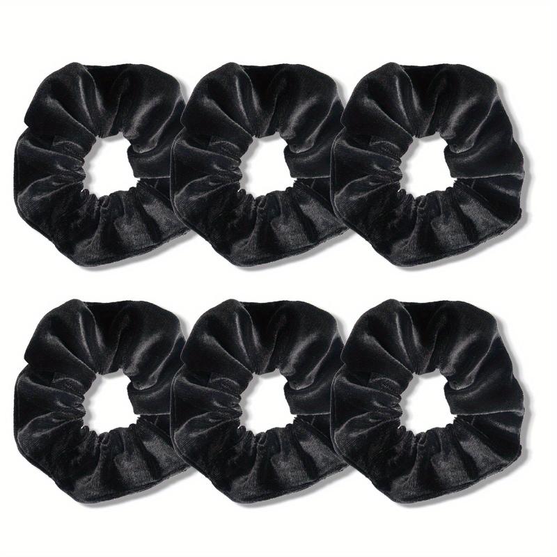 6pcs Large Velvet Scrunchie Hair Tie Female Rubber Band Hair Accessories