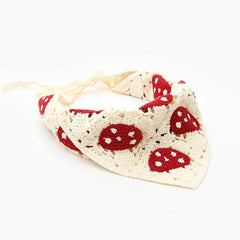 Triangle Bandana Turban Crochet Hair Scarf Mushroom Hairband Knitted Headband