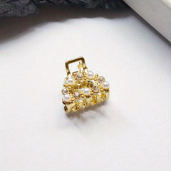 Small Hair Claw Rhinestone Clip, Multiple Pattern Grab
