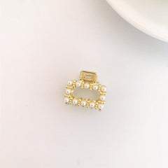 Small Hair Claw Rhinestone Clip, Multiple Pattern Grab