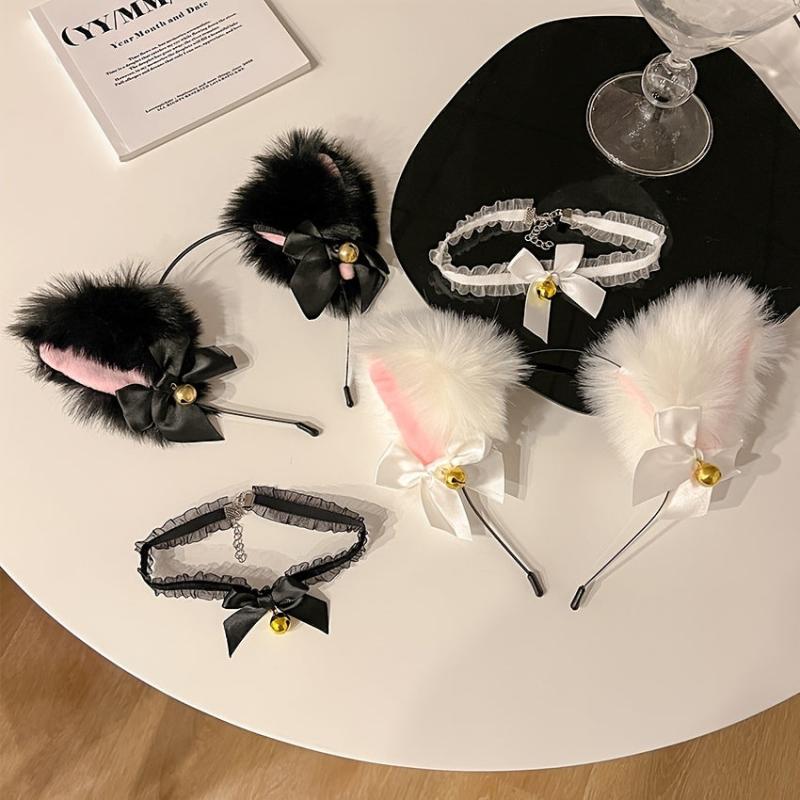 Cat Ears Headband Halloween Plush Fox Cat Ears Hair Hoop