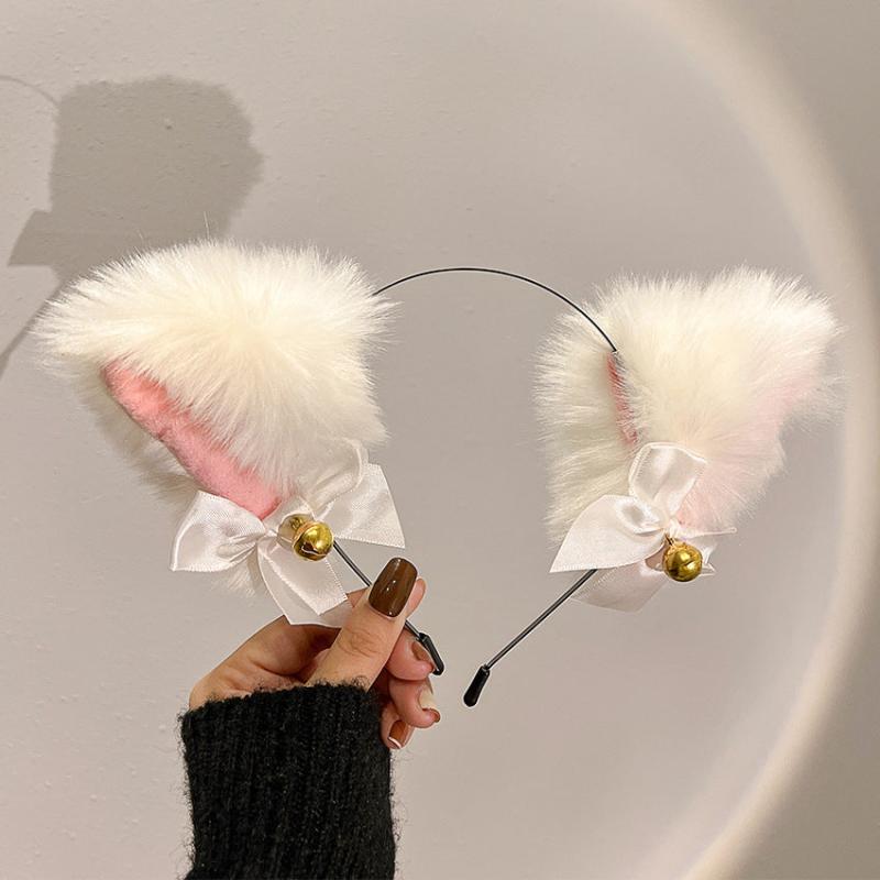 Cat Ears Headband Halloween Plush Fox Cat Ears Hair Hoop
