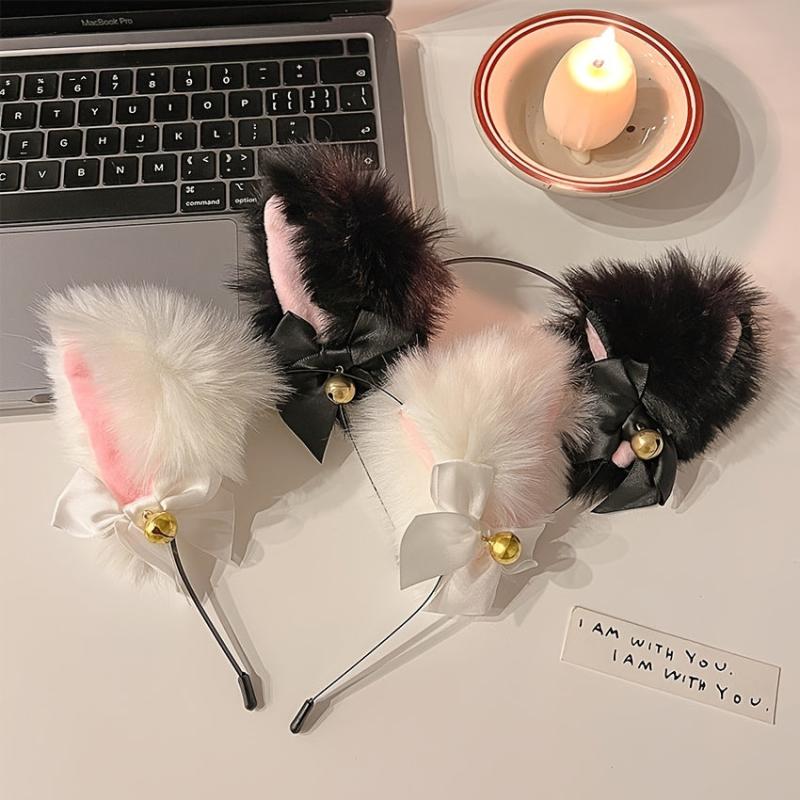Cat Ears Headband Halloween Plush Fox Cat Ears Hair Hoop