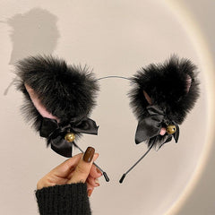 Cat Ears Headband Halloween Plush Fox Cat Ears Hair Hoop