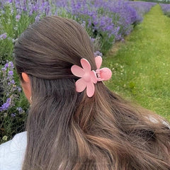 Colorful Flowers Grab Clip Macaroon Shark Clip Bath Headwear
