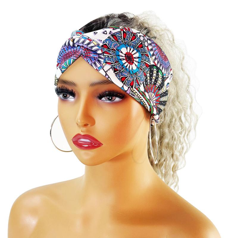Vintage Wide Headband Yoga Bandeau Hair Band Non Slip