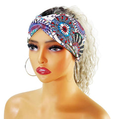 Vintage Wide Headband Yoga Bandeau Hair Band Non Slip