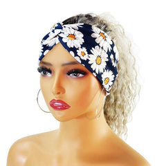 Vintage Wide Headband Yoga Bandeau Hair Band Non Slip