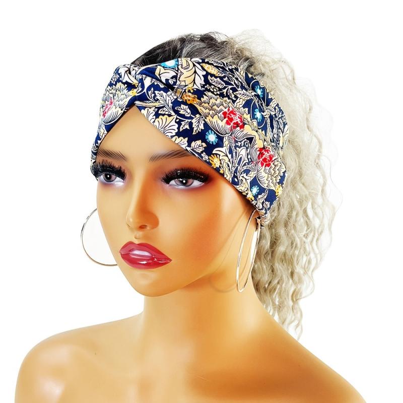 Vintage Wide Headband Yoga Bandeau Hair Band Non Slip