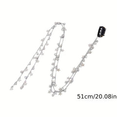 Braided Hair Chain Headdress Ponytail Star Charm Hair Accessories