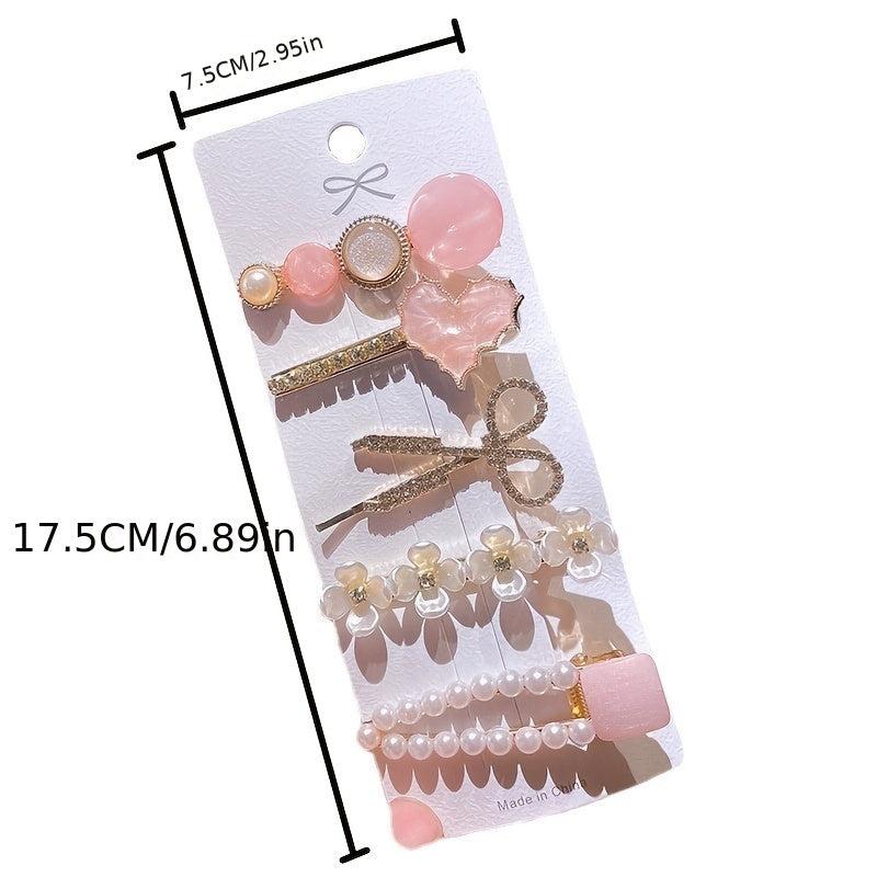 5PCS Rhinestone Hair Pins Hair Clip Set